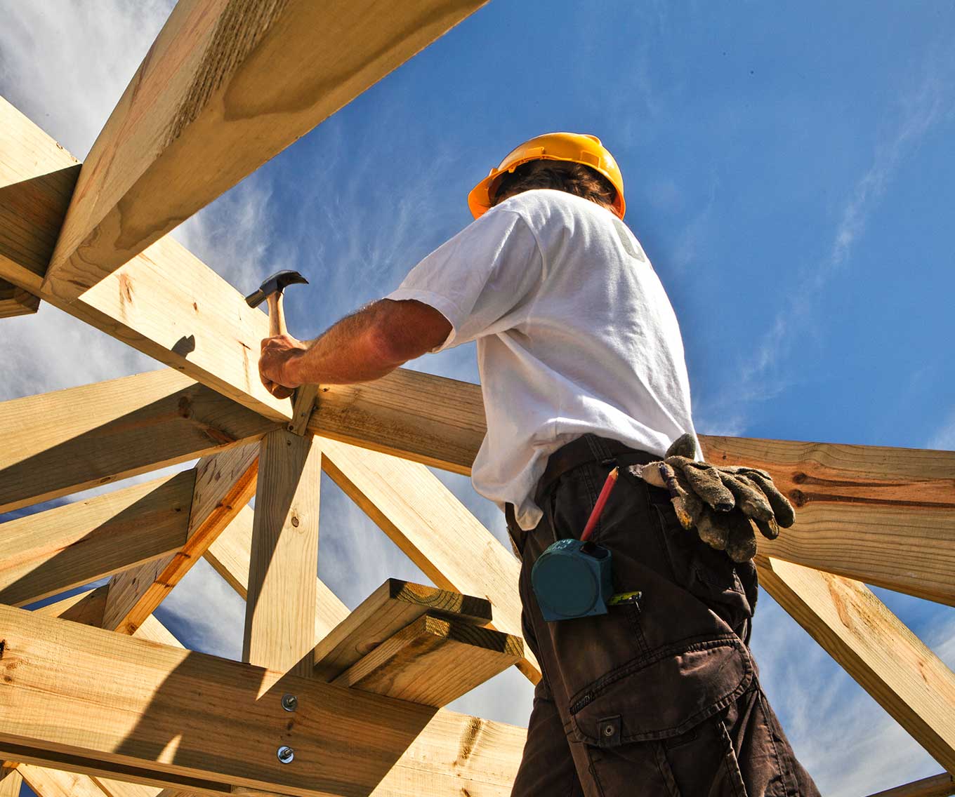 Man renovates home after securing an FHA 203K loan.